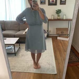 Roolee dusty blue dress